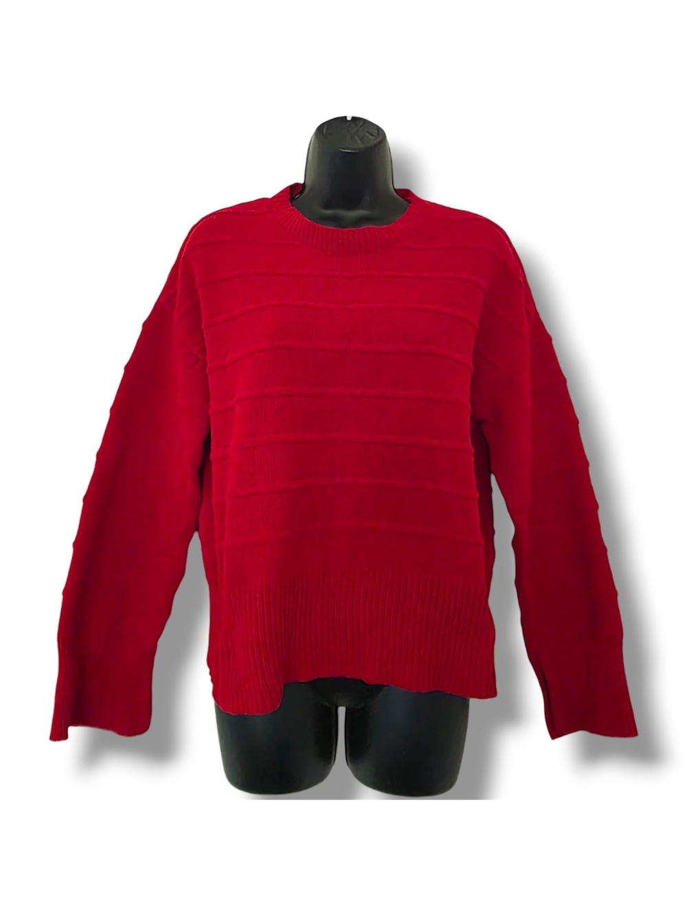 Sanctuary Women's Red Ottoman Stitch Sweater Small